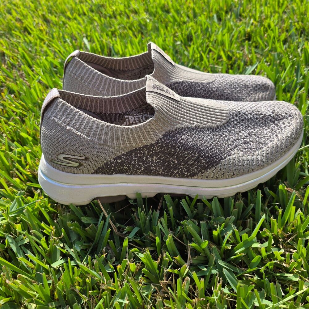 Skechers Go Walk 5 Men's Size 14 Gray Slip On Walking Shoes Stretch Sneaker